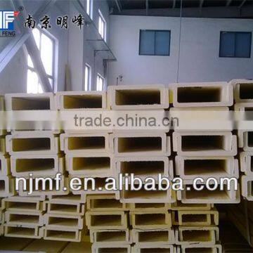 Yellow C-Channel FRP Pultruded Profiles 116mm*40mm*8mm