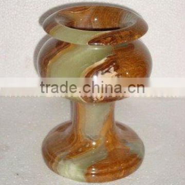 natural Onyx Flower Vase, stone handicraft, Marble onxy handicraft, gift and craft