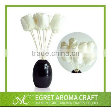 Factory price customized shape and size sola scented wood flower