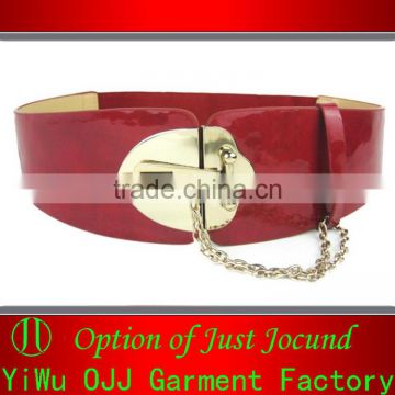 High Grade Fashion Wide Metal Buckle Elastic Gifts Belt Obi