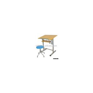 drawing table and chair