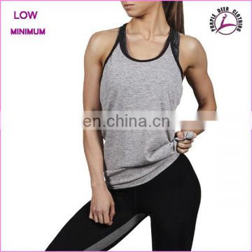 Wholesale clothing women sleeveless t shirt custom gym vest