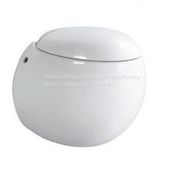 Round egg shape ceramic wall hung toilet dimensions price