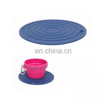 Custom Logo Travel Portable Collapsible Blank Silicone Pet Dog Bowl