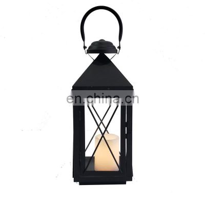 New Black Home Decorative Candle Lantern Simple Wedding Metal Lanterns