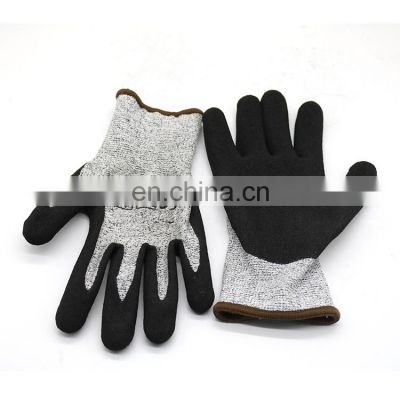 Safety Nitrile Coated Gloves Hard Wearing for Quarrying Work