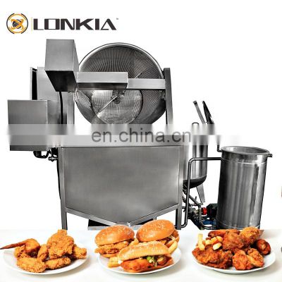 Stainless Steel Gas Electric Plantain Chip Chicken Deep Fryer Machine With Oil Filter For Food Manufacturer
