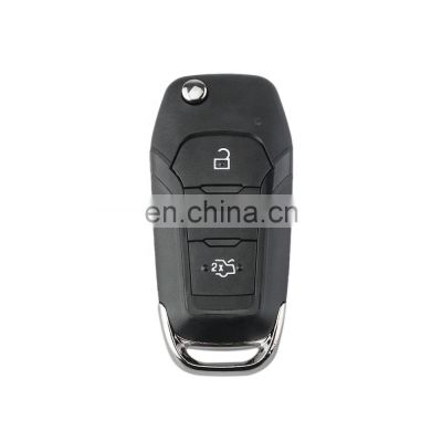 Keyless Entry 3 Buttons Remote Flip Key Fob Case Shell for Ford Fusion Edge Explorer 2013-2015 Car Key Fob Casing Cover
