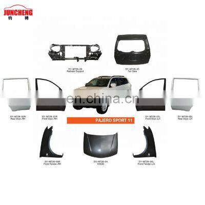 High quality  Car door,fender,radiator support,hood,tail gate for MIT-SUBISHI PAJERO SPORT 2011 pickup body parts