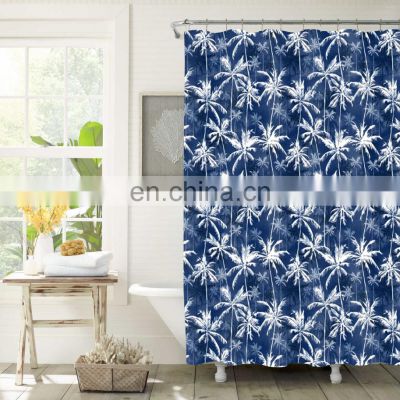 Fashion digital printing polyester shower curtains