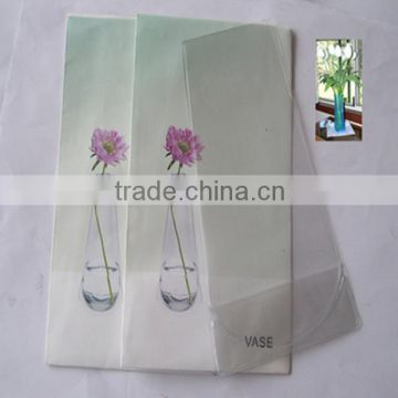 Folding Clear Plastic Flower PVC Vase