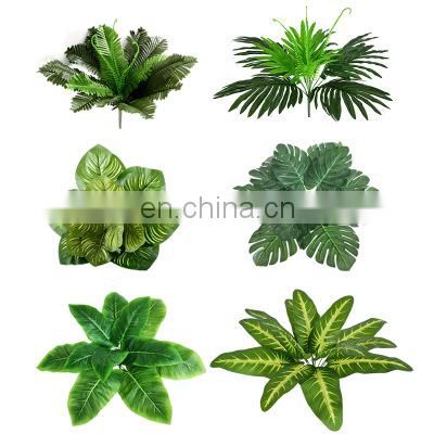 Wholesales Faux Plant Amazon Bouquet Plastic Shrubs Grass Leaves Branches of Artificial Plants Wall Home Decoration and Garden