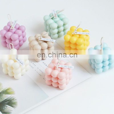 Wholesale Luxury 2021 hot-sell bubble aroma fragrance  Ready to Ship Gift Set  Rubik's Cube Scented  Bubble Candles