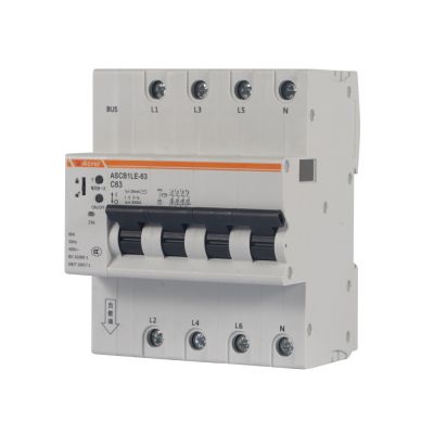 Acrel Intelligent leakage circuit breaker monitorcurrent voltage power leakage andother parameters in real time  ASCB1LE-63-C63-4P
