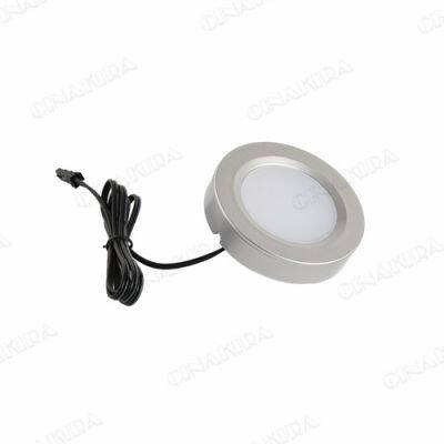 Under Cabinet LED Puck Lights Kit with Touch Dimming Switch for Ambiance Atmosphere Night Lighting (4 Lights,Daylight White)