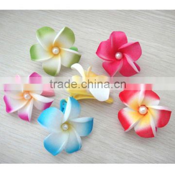 Hawaiian Foam Flower Clip,Plumeria flower,Hibiscus flower, Frangipani flower,Hair accessory