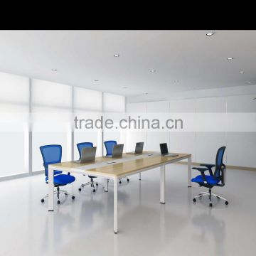 conference modern design, desk, metal wood meeting table with power