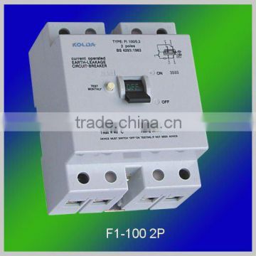 rccb circuit breaker F1-100 2P