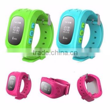 kids GPS tracker smart watch Q50 with GSM SOS calling function for children kids watch