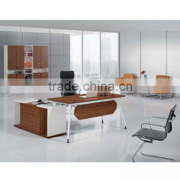 Melamine Powder Coating Frame Director Office Table Design