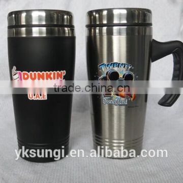 Double layer stainless steel bottles with handle