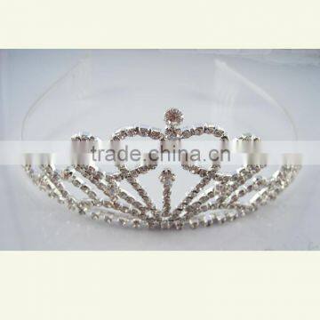 Fashion hot selling popular women tiara crown headband
