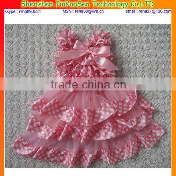 chevron casual cotton dress for kids