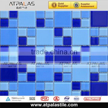 Foshan manufacturer big sale glass mosaic swimming pool tile 4MA010-GA