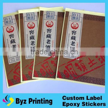 Personalized PP/PE Plastic Cosmetics Bottle Use Printed Adhesive Labels