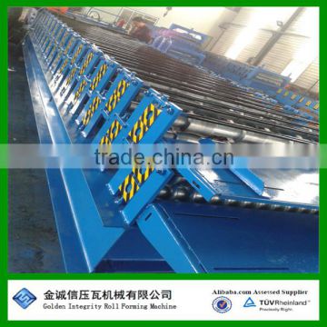 Double layer roof plate rolling forming machine