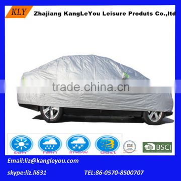 Silver Polyester distproof Car Cover/car protective shelter super quality
