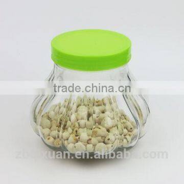 1200ml Pumpkin Glass Jar with Plastic Lid