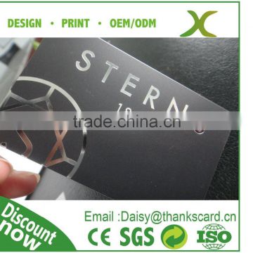 Free Design~~~!!! Hard PVC guarantee card/silver foil card/Plastic guarantee card