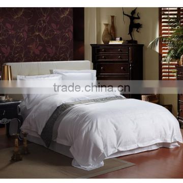Factory wholesale cheap made in china 100% Cotton TC 180T-500T Plain Stripe Bedding Complete 4pcs Hotel Linen Bedding Sets