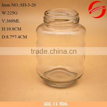 360ml glass honey jar with screw top for sale