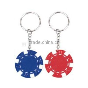 2015 New design custom made poker keyhchain with manufacturer price