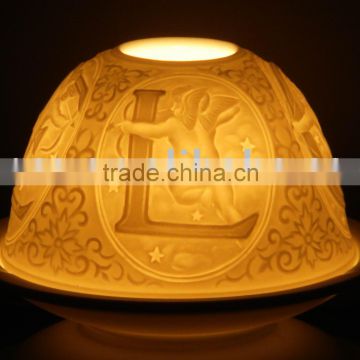 Wedding Porcelain candle Holder - Dome shape-BC007-05024