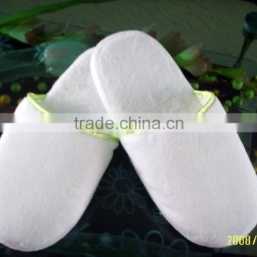 New OEM White Terry Disposable Slippers for Hotel Bathroom