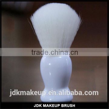 JDK New White Plastic Handle Synthetic Shaving brush
