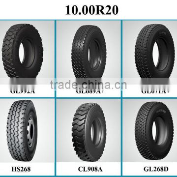 Alibaba Hot selling different types radial truck tire 1000 20