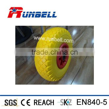 10 inch PU Foam WheelBarrow Tyre 3.50-4 Airless Wheel