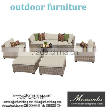 MMD015 Outdoor Patio Furniture Sectional Sofa Set PE Wicker Rattan Couch 5PCS New