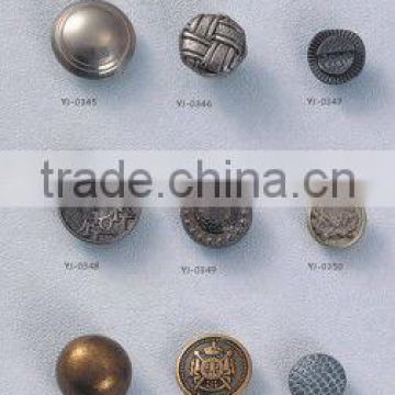 hot sale metal fashion grament mlitary buttons with shank