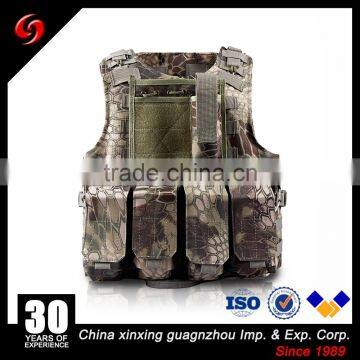 Police SWAT bulletproof core and bullet proof plate carrier tactical vest tan black or camo color