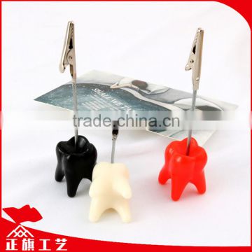 Dentistry business gift tooth shape holder document clips