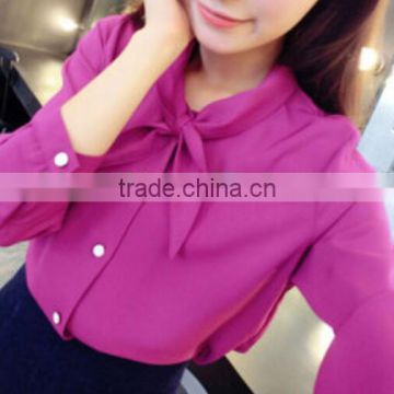 Wholesale Clothing Ladies White collar Blouse For Middle Aged