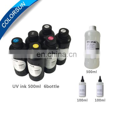 LED UV Ink for Inkjet Printer, Printing for Hard & Soft Material