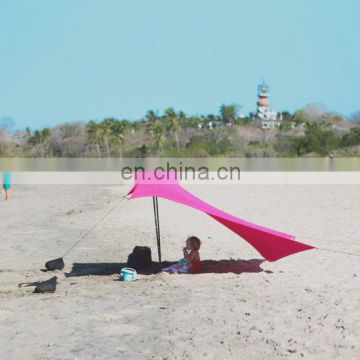 UV50 lycra camping beach sun shade tent with sand anchor