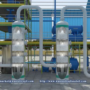 90% oil yield waste oil distillation machine  with CE ISO