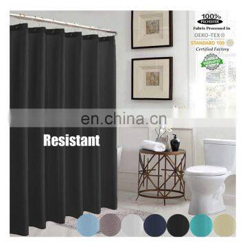 Black Diamond pattern hotel quality shower curtain